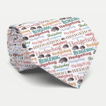 Hedgehog Dad Necktie Cute Vintage Animal Pattern ties