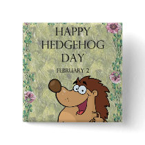 Hedgehog Day February 2 Buttons
