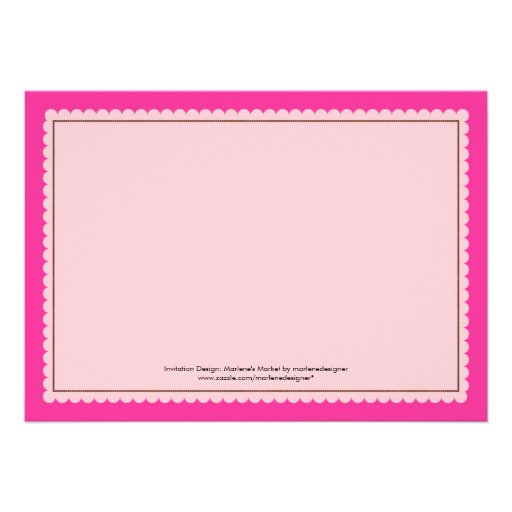 Hedgehog Family Baby Girl Shower Invitation