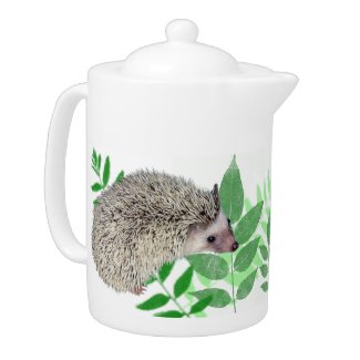 Hedgehog Garden Teapot teapot