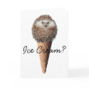 Hedgehog Ice Cream cards