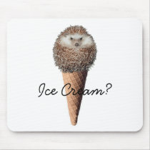 Hedgehog Ice Cream Mouse Mats