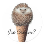 Hedgehog Ice Cream stickers