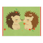 Hedgehog Love Postcard