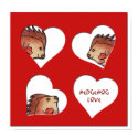 Hedgehog Love! posters