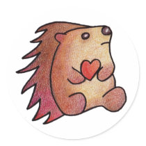 Hedgehog Love! stickers by BitsOfWhimsy Hedgehog Love! stickers