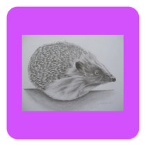 Hedgehog Products (2) Square Sticker