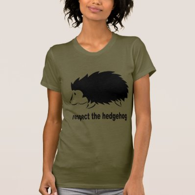 Hedgehog - Respect the Hedgehog Tee Shirt