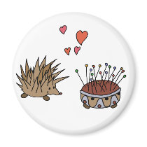 Hedgehog - sprocket wheel fridge magnet