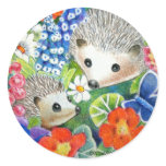 Hedgehog Stickers (Spring Version)