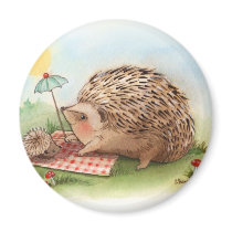 Hedgehog Summer afternoon Magnet