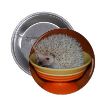 Hedgehog Sundae Pinback Button