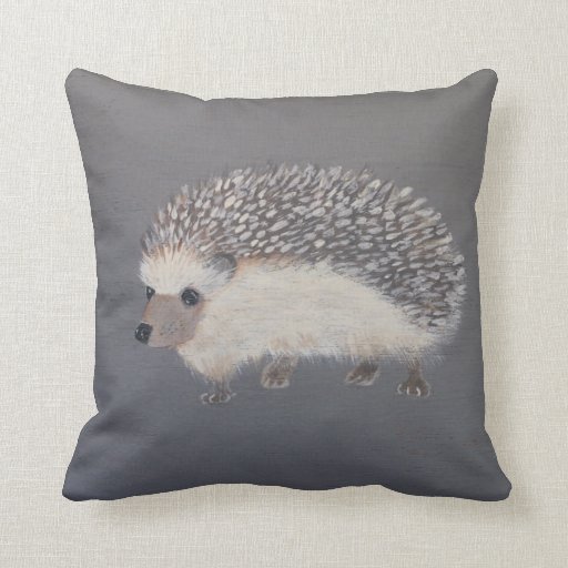 Hedgehog Throw Pillow Zazzle