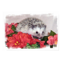 Hedgehog With Orange Flowers posters by nannyogg Hedgehog With Orange Flowers posters