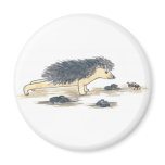 Hedgehog Yoga, Chaturanga Refrigerator Magnets