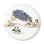 Hedgehog Yoga Refrigerator Magnet