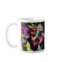 Hedgehogs and cranes mug