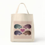 Hedgehogs in Love - Four Adorable Hedgehogs bags