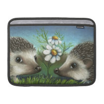 Hedgehogs on a date ipad sleeves