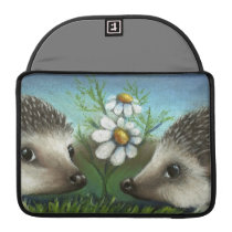 Hedgehogs on a date macbook sleeves