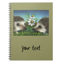 Hedgehogs on a date notebooks