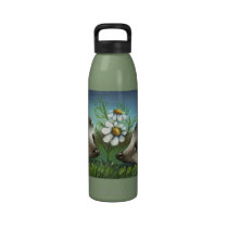 Hedgehogs on a date water bottles