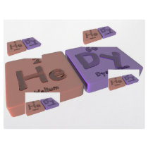 Hedy as Helium He and Dysprosium Dy Letterhead Design