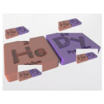 Hedy as Helium He and Dysprosium Dy Letterhead Design
