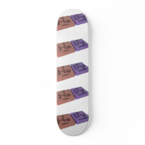 Hedy as Helium He and Dysprosium Dy Custom Skate Board