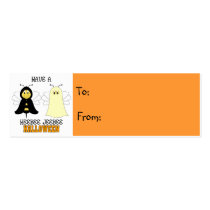 HeeBee JeeBee Halloween Gift Tag business cards