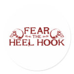 Heel Hook Round Stickers