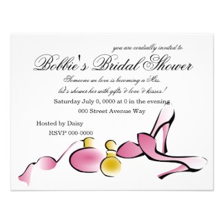Heels and Perfume Personalized Announcement