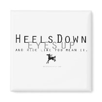 Heels Down magnets by PaintingPony Heels Down magnets