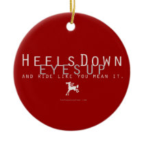 Heels Down Christmas Ornament