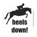 Heels Down Sticker! by spoiledrottenriley Heels Down Sticker!