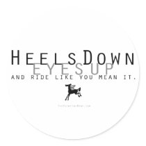 Heels Down stickers by PaintingPony Heels Down stickers