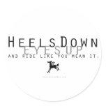 Heels Down Sticker