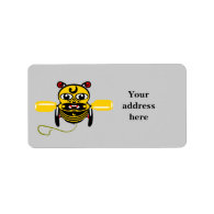 Hei Tiki Bee Toy Kiwiana Address Label