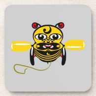 Hei Tiki Bee Toy Kiwiana Beverage Coaster
