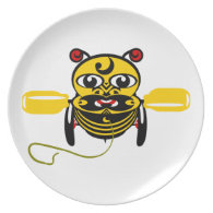 Hei Tiki Bee Toy Kiwiana Party Plate