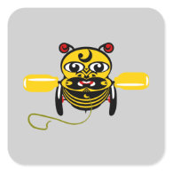 Hei Tiki Bee Toy Kiwiana Stickers