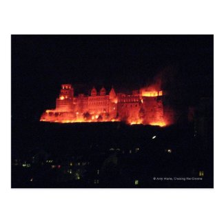 Heidelberg Castle Burning Post Card