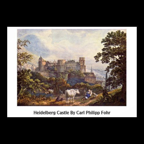 Heidelberg Castle By Carl Philipp Fohr Print