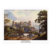 Heidelberg Castle By Fohr Carl Philipp Post Card