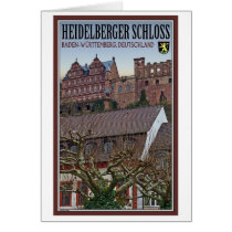 Heidelberg - Castle from Below Card