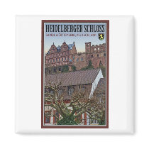 Heidelberg - Castle from Below Magnets