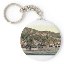 Heidelberg, seen from the Hirschgasse, Baden, Germ Keychains