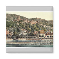 Heidelberg, seen from the Hirschgasse, Baden, Germ Fridge Magnets