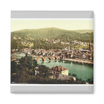 Heidelberg, seen from the Philosophenweg, Baden, G Refrigerator Magnet