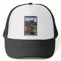Heidelberg - Statue and Castle Trucker Hats